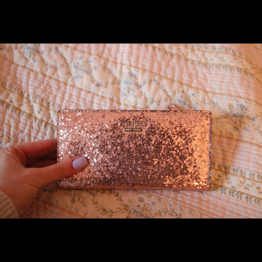 Kate Spade Pink Sparkle Wallet